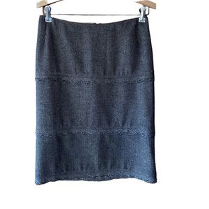 Petro Zillia‎ Wool Blend, Lined Pencil Skirt